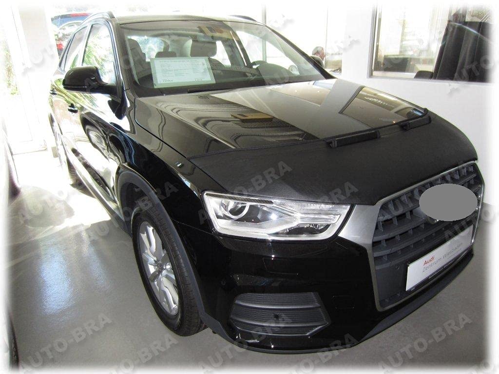 HOOD BRA Front End Nose Mask Compatible with AUDI Q3 8U 2011-2018 Bonnet Bra STONEGUARD PROTECTOR TUNING