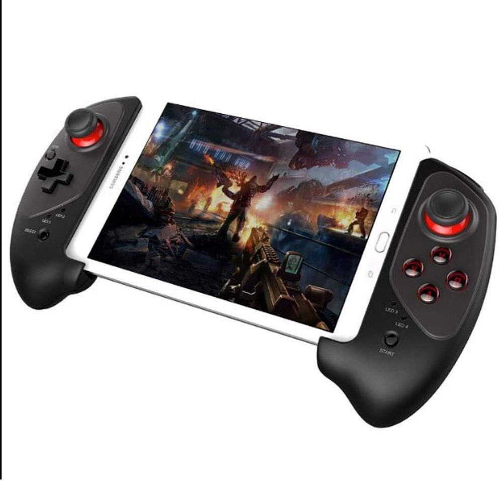 MQQ Mobile Game Controller Wireless adapter 4.0 Joystick Gamepad with 5-10 Inch Telescopic Holder for Android/iOS Smartphone Android Tablet PC Smart Android PC TV Box