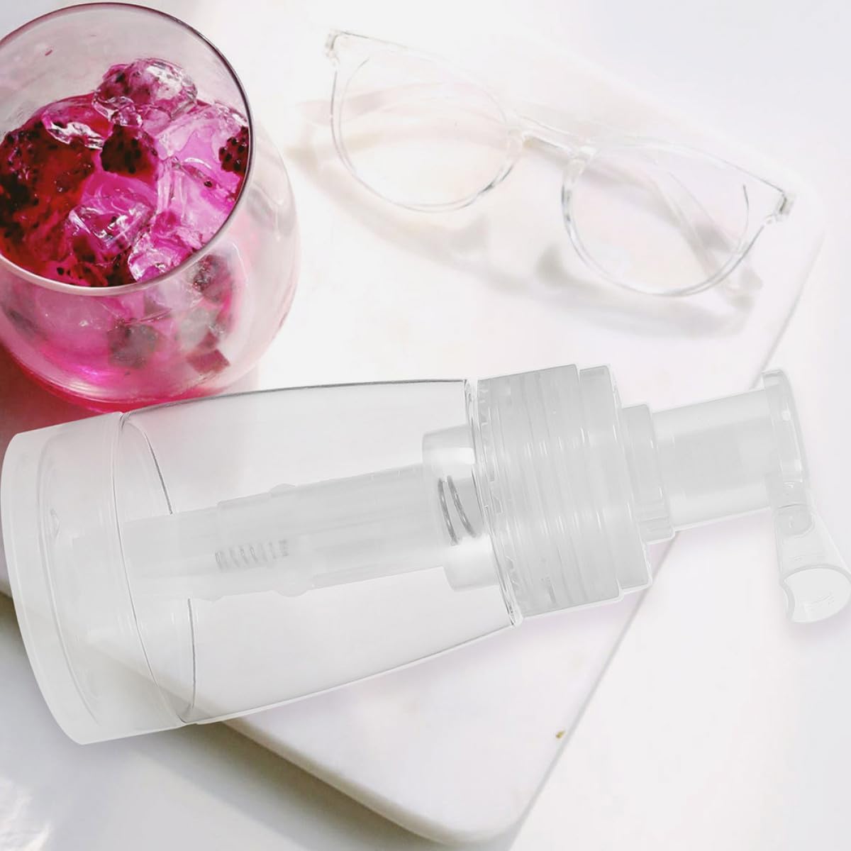 Powder Spray Bottle 2pcs 180ml Travel Refillable Loose Powder Dispenser with Spray Pump for Body
