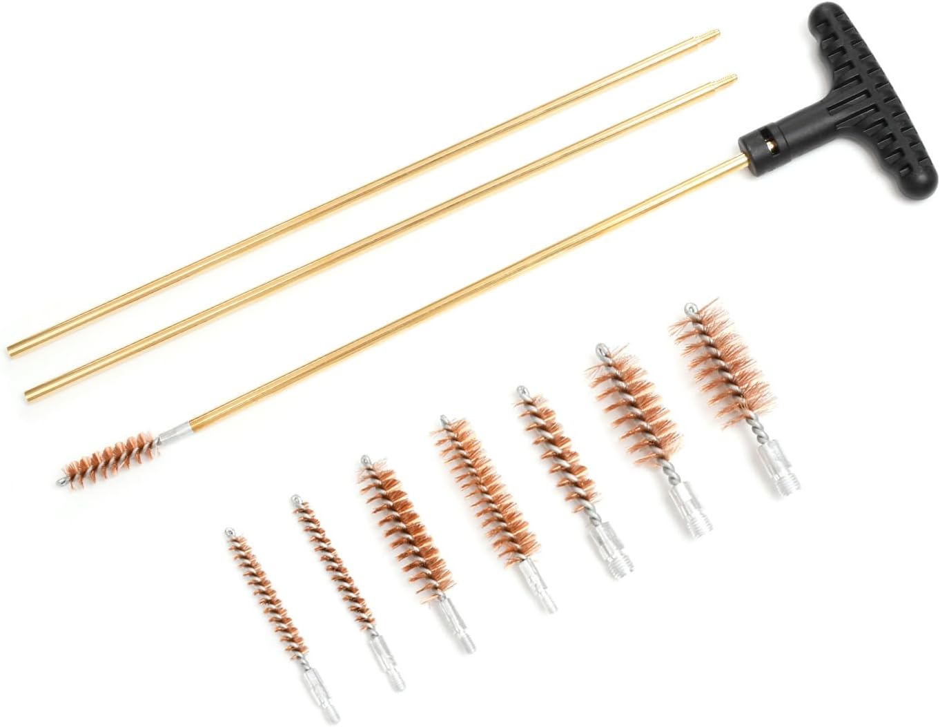 Gun Cleaning Kit Universal for Guns, Gun Brushes for Pistol, Handgun, Shotgun, Stainless Steel Brass Rods, Wire Rope, Hunting Gear Gun Accessories