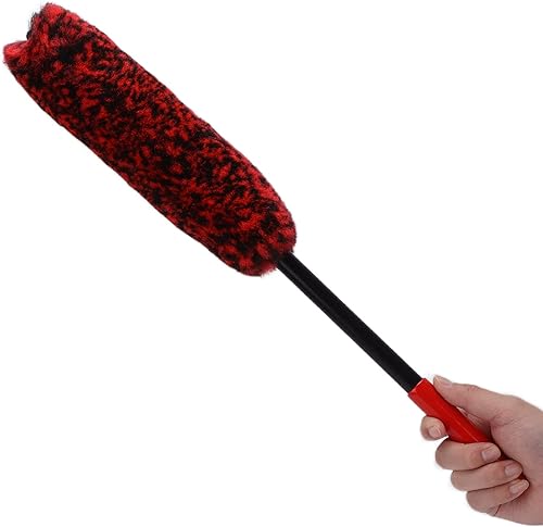 Miniatura 8 de Cepillo limpiador de ruedas de coche, 3 piezas, cepillo limpiador de ruedas de mango largo, cepillo de limpieza multiusos para neumáticos de