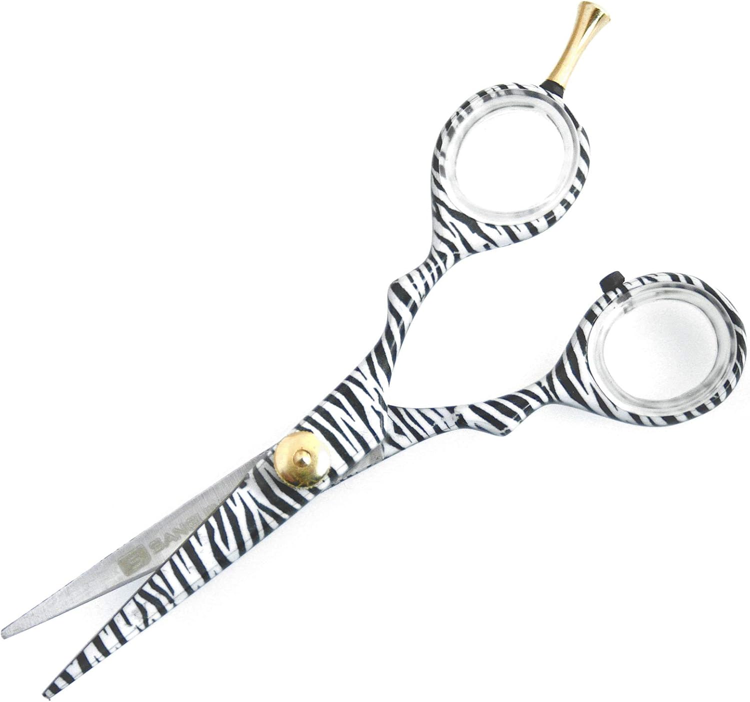 Sharp Hair Cutting Shears, Unique Zebra Pattern, 5.0 inch