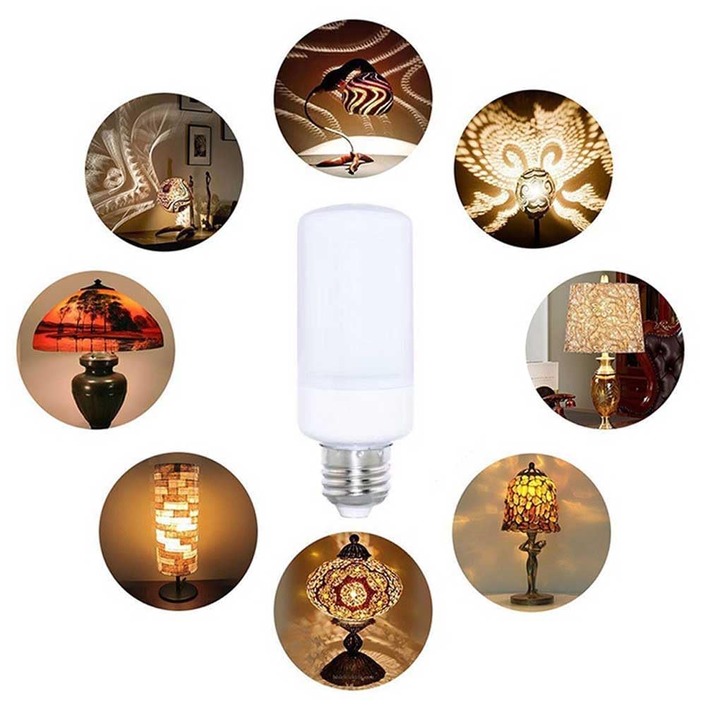 Confezione da 2/5 Lampadine LED Effetto Fiamma, Lampada a Fiamma a Tre Ingranaggi, Lampadina a Fiamma Flicker da 5 W Base E27, Lampadine a Fiamma con Punta Media per Lampadari Vintage per Lanterne