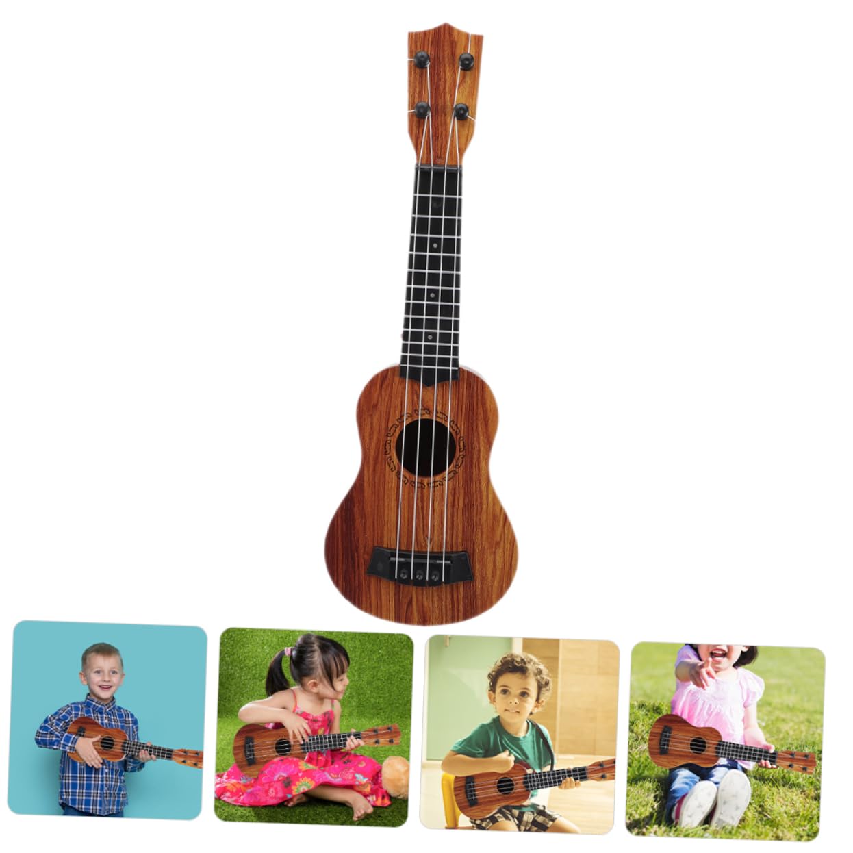 Ukelele De Juguete Infantil Diseño Realista Instrumento Musical para Niño para Mini Niño y