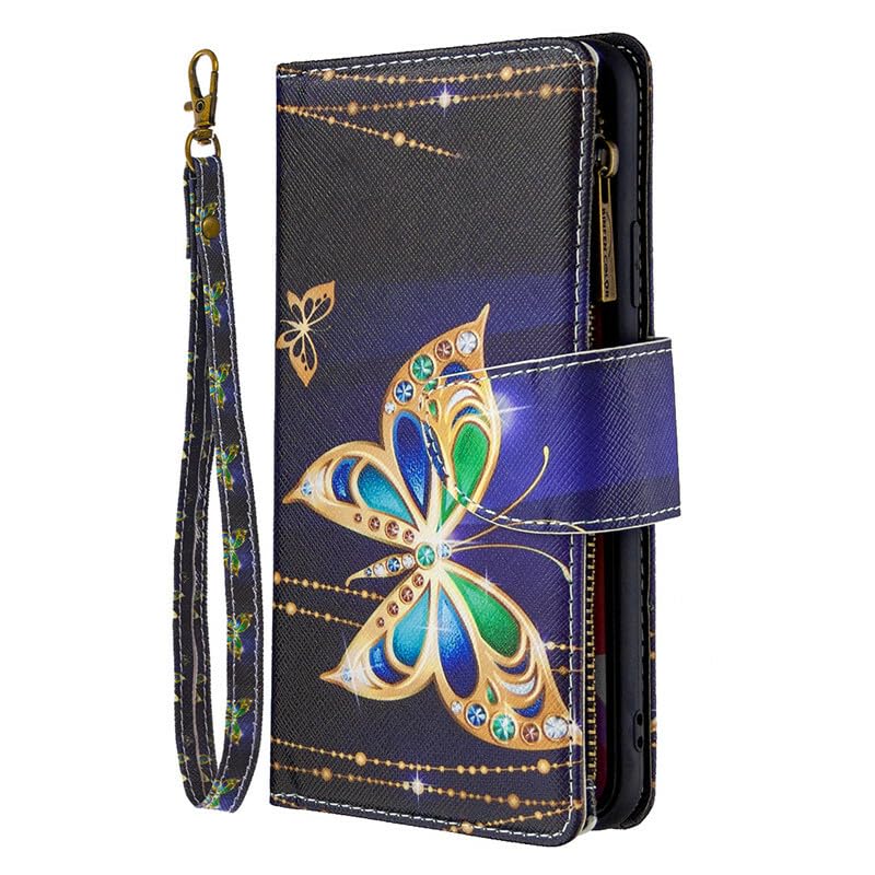 Housse iPhone 15 Pro Max GoldButterfly pour sorties et trajets quotidiens chic