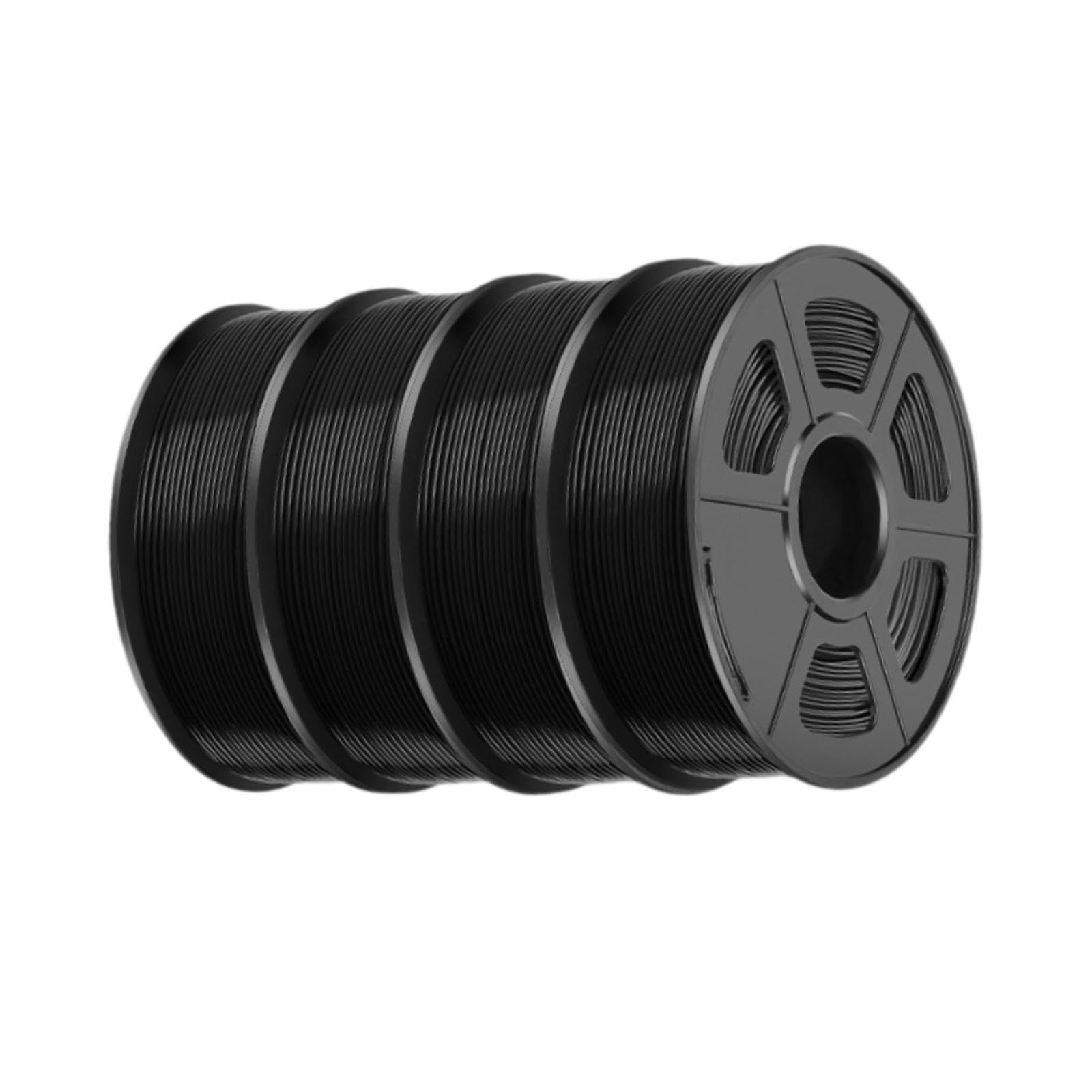 Qianly 4 para Impresora 3D, Material para Impresora 3D, Accesorio Universal Profesional Calidad, Suministros impresión Resistentes, Negro