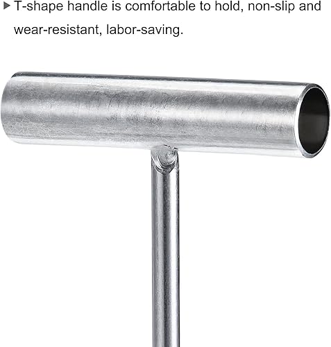 Miniatura 4 de uxcell Gancho para deshuesar carne con mango en T de 23 pulgadas, ganchos en T galvanizados para cocina, carnicería, restaurante, 2 unidades