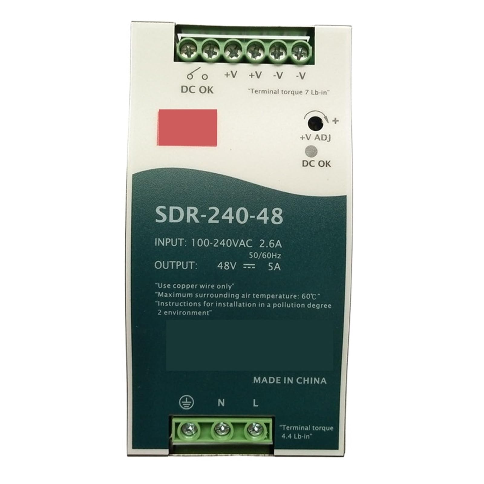 BRODEFUP SDR-240-24 Serie 240W PFC SDR-240-48 Power Supply(SDR-240-24)