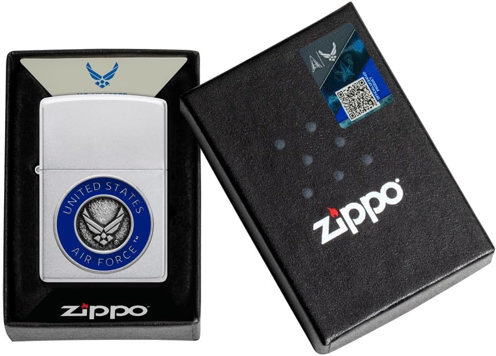 Encendedor Zippo Satin Chrome Vintage personalizado miniatura 7