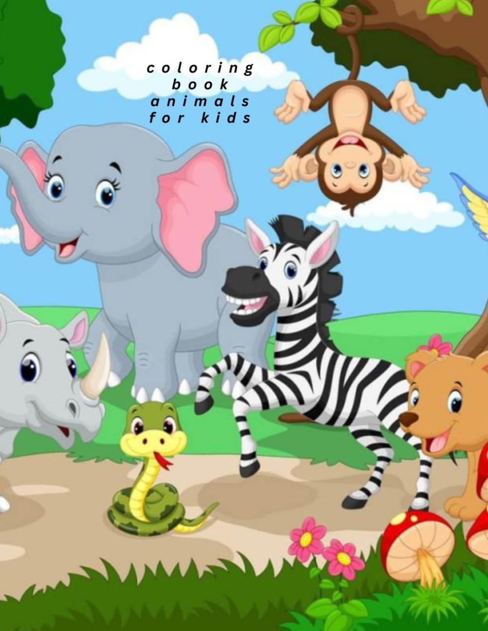 Coloring book animals for kids: Coloring book for kids, preschoolers and kindergarteners (Animal coloring book)