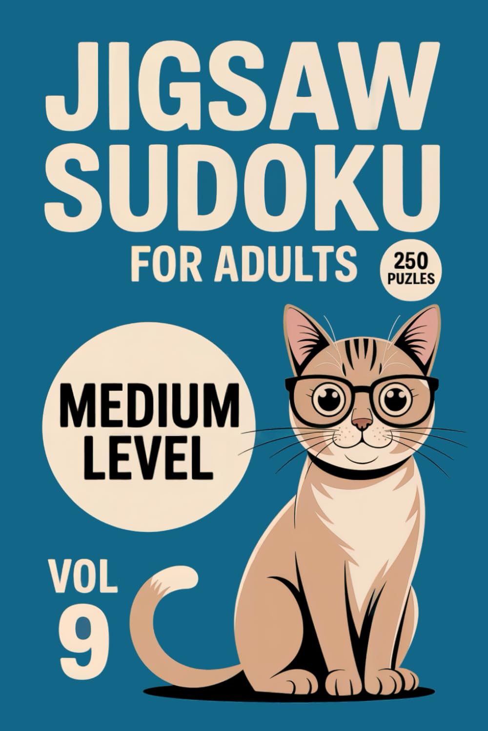 Jigsaw Sudoku for Adults: 250 Medium Puzzles for Steady Logic Flow Volume 9