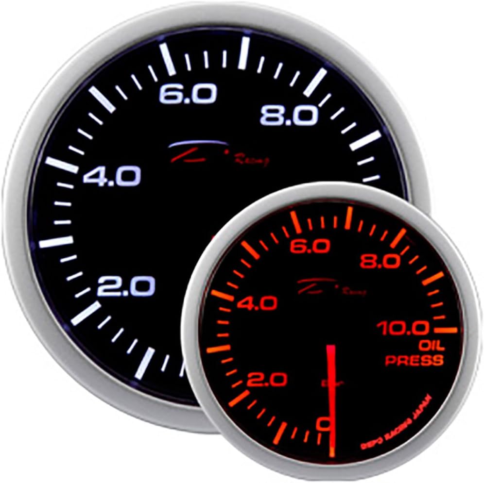 Depo RacingWA-Series Instrument/Gauge - Oil Pressure 0,0>10,0 bar - 52mm