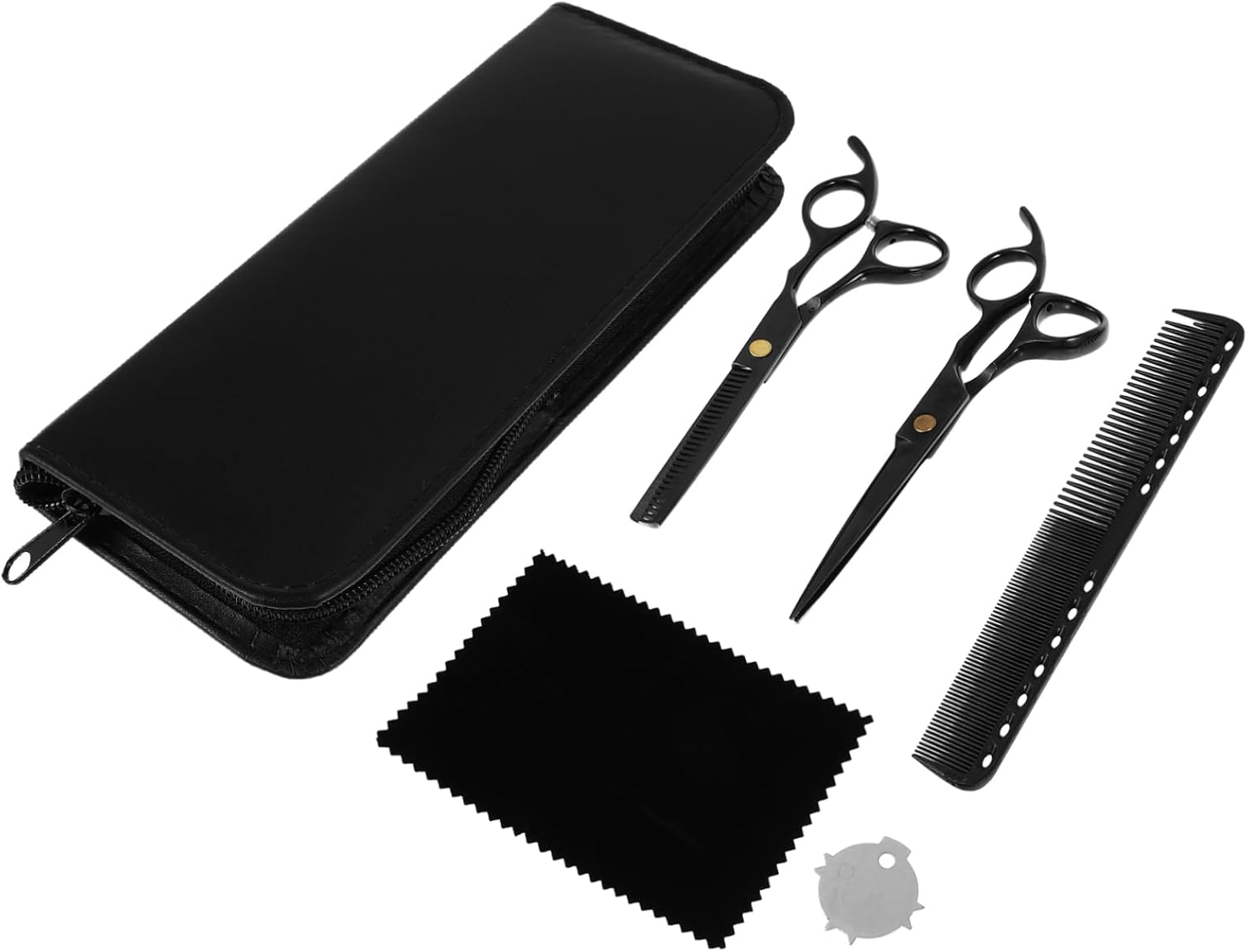 BESTYASH Hair Cutting Scissors Kit Fine Cutting Comb Hair Styling Tools Supplies Portable Scissors
