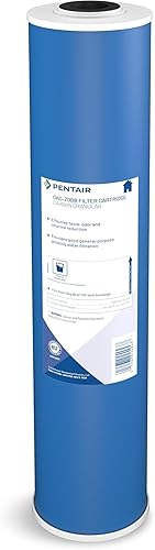 Miniatura 10 de Pentair Pentek GAC-10 Filtro de agua de carbón, 10 pulgadas, cartucho de reemplazo de carbón activado granular (GAC) debajo del fregadero, 10" x