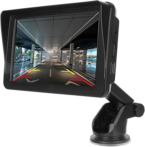 Estéreo de coche con pantalla táctil de 7 pulgadas con Bluetooth, estéreo portátil para coche con cámaras de respaldo, enlace de espejo de