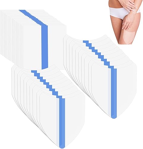 40 piezas de parches de elevación y resplandor de piernas, cuadrado en forma de V invisible cinta transparente para levantamiento de muslos