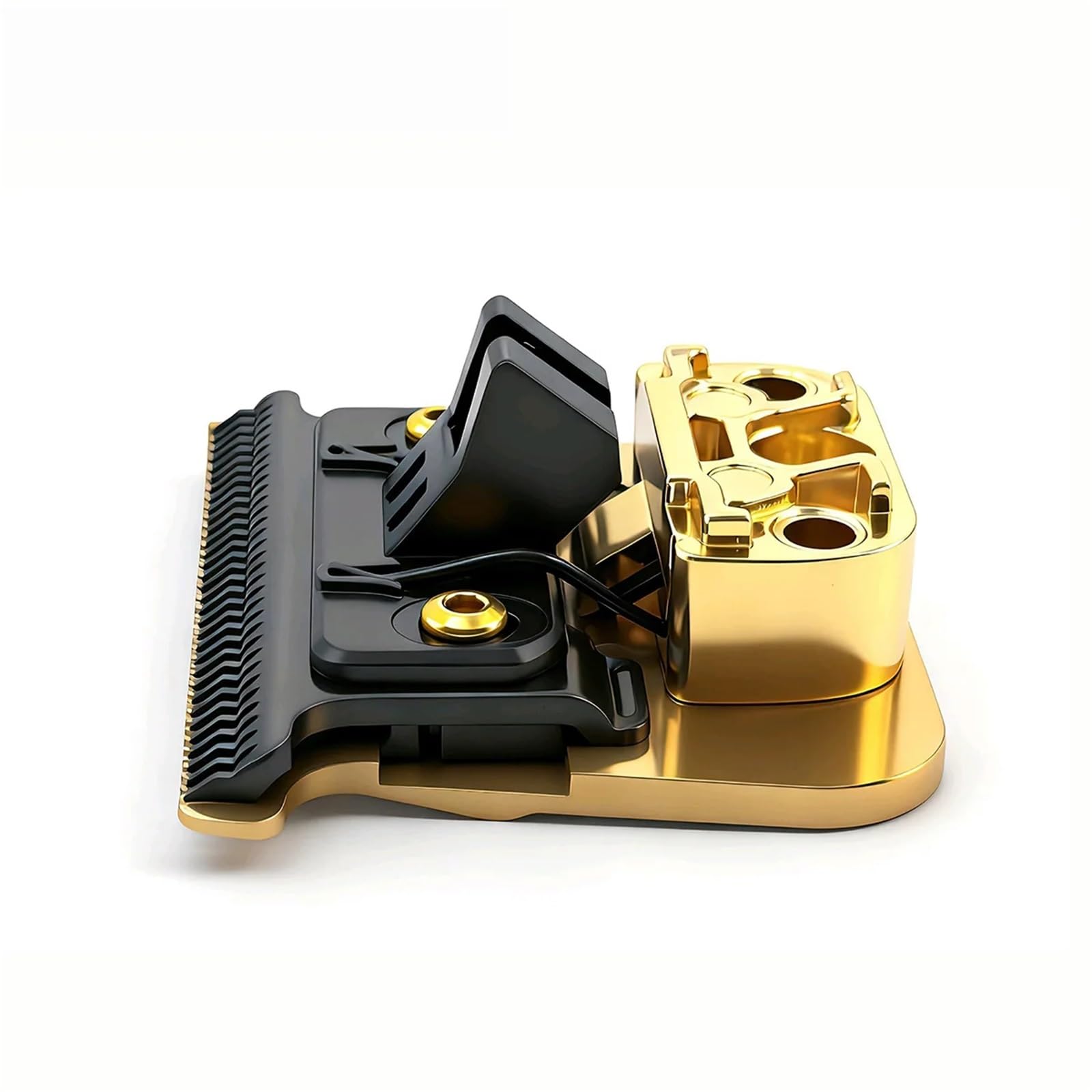 Lama Di Ricambio In Acciaio Ad Alto Tenore Di Carbonio Con Denti Profondi, Compatibile Con JUCAI, F7878 FX707 FX787 Barbiere Trimmer | 2pc GOLD2.0 blade