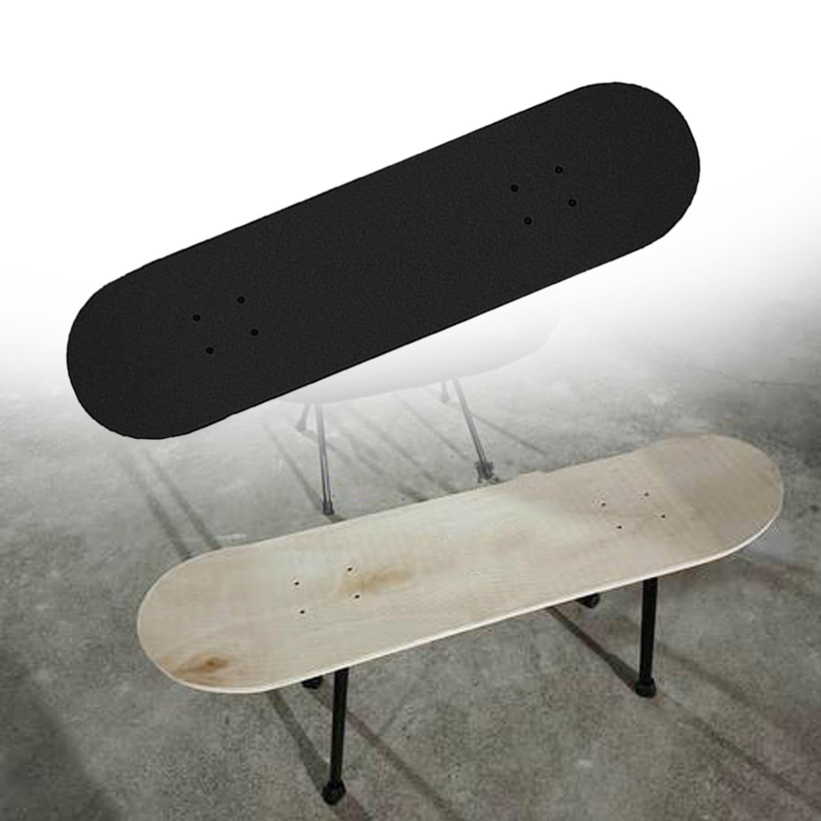 kowaku Planche de Skateboard Vierge, Non Finie, de Remplacement, en érable, pour Le Cruising, Le Skate sur Table Basse Ou Au Quotidien.