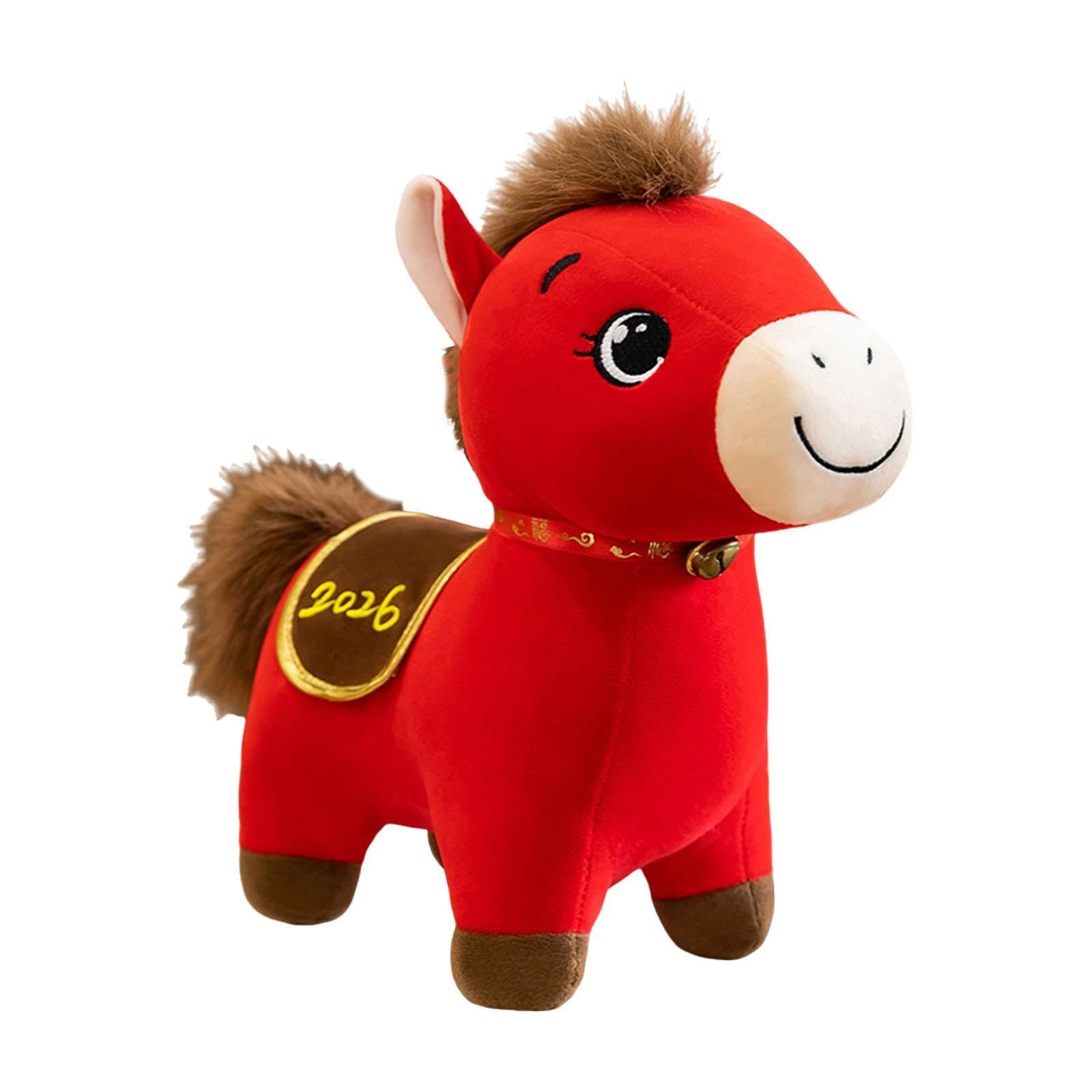 VELURA Horse Plush Toy Cute 2026 Horse Year Zodiac Mascot for
