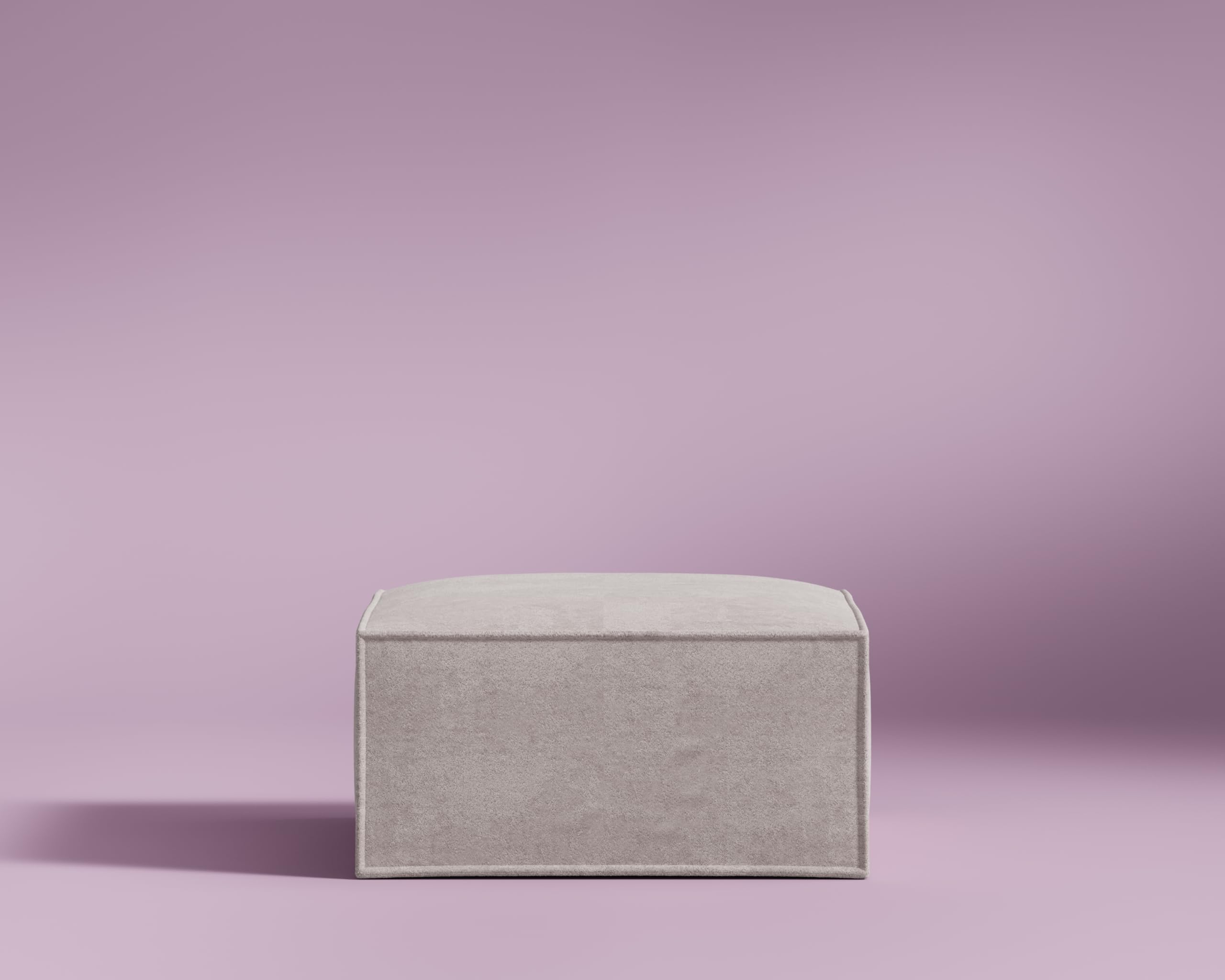 ROVE LAB M1 Ottoman - Pet Friendly Ottomans for Living Room, Sustainable, One Person Assembly, High Density Foam, Foot Rest (Beryllium Blush)