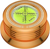 Vista 10 de Viborg LP528B Estabilizador de Disco de Registro Phono LP, Nivel de Tocadiscos 50Hz, Negro, 280G (9.9 OZ) Pinza de Vinilo HiFi 3 en 1 con Velocidad