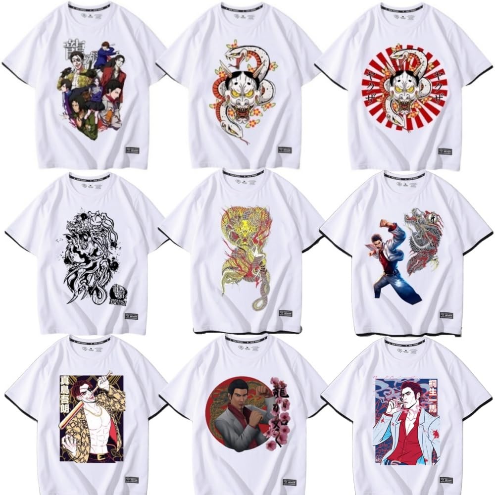 Amazon.co.jp: [SKHBBOA] 真島吾朗 龍が如く Tシャツ 半袖 インナー