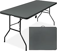 Vista 16 de Best Choice Products Mesa plegable de plástico de 6 pies, para interiores y exteriores, resistente, portátil, con asa, seguro para picnic, fiesta