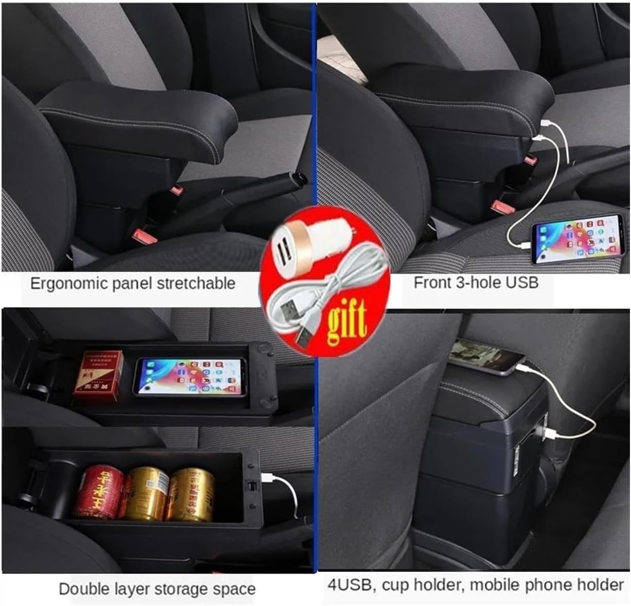 With Hyundai For Elantra For Touring I30 【ZZQQQZZ】 I30cw 車のコンソールオ