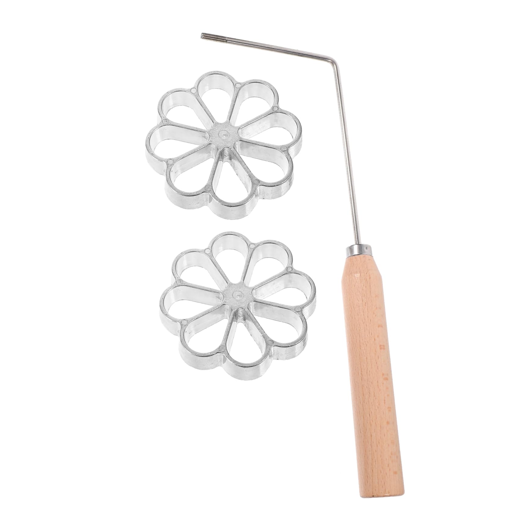 NAMOARLY Aluminum Biscuit Molds Set of 4 Baking Pans for Snack Bread Making Accessories Scallion Oil Diy Snack Molds