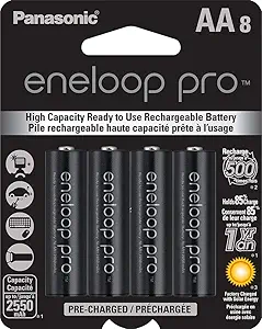 eneloop pro AA high capacity Ni-MH rechargeable batteries 8-pack