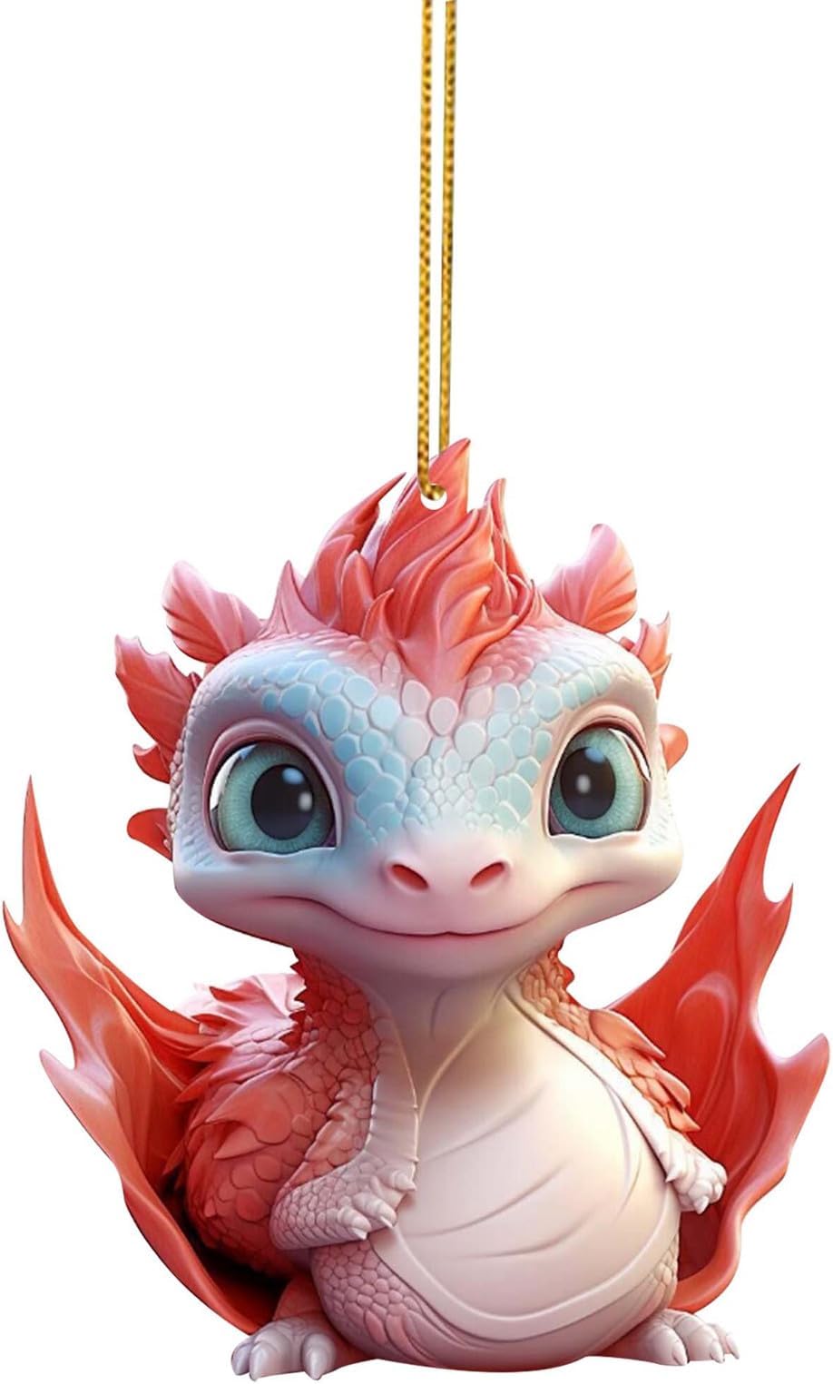 Dragon Christmas Ornament Cut Dragon Baby Christmas Decorations Pendant Novelty Baubles For Xmas Tree Personalised Pendant Hanging Creative Crafts Christmas Tree Craft Stunning Ornament Gifts