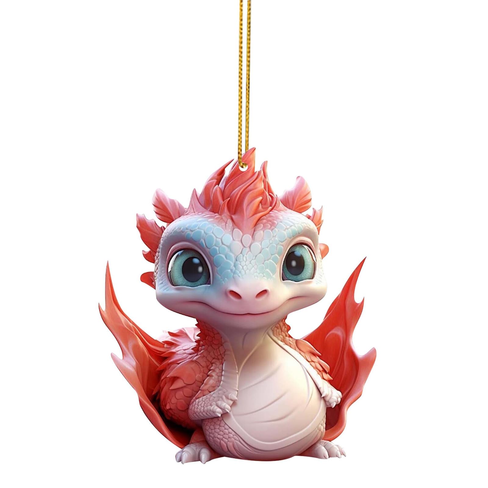 Dragon Christmas Ornament Cut Dragon Baby Christmas Decorations Pendant Novelty Baubles For Xmas Tree Personalised Pendant Hanging Creative Crafts Christmas Tree Craft Stunning Ornament Gifts