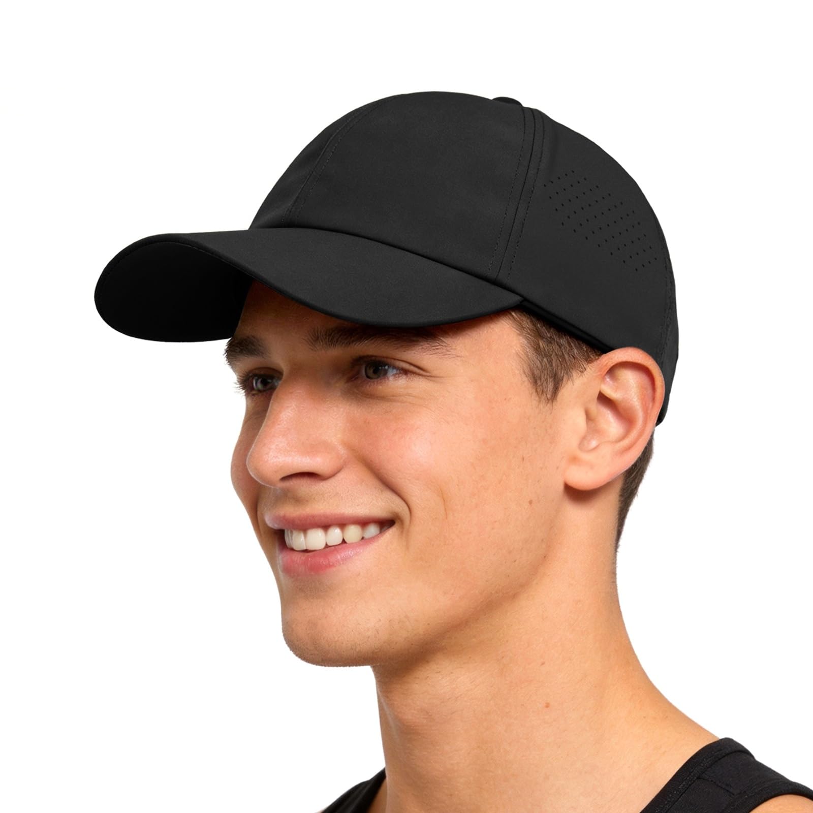 Sukeen Mens Baseball Cap - Adjustable Breathable Moisture-Wicking Hat for Golf Hiking Fishing Running Outdoor Daily - 3