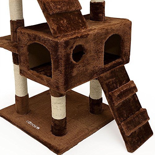 Deuba Albero tiragraffi marrone con 3 piattaforme