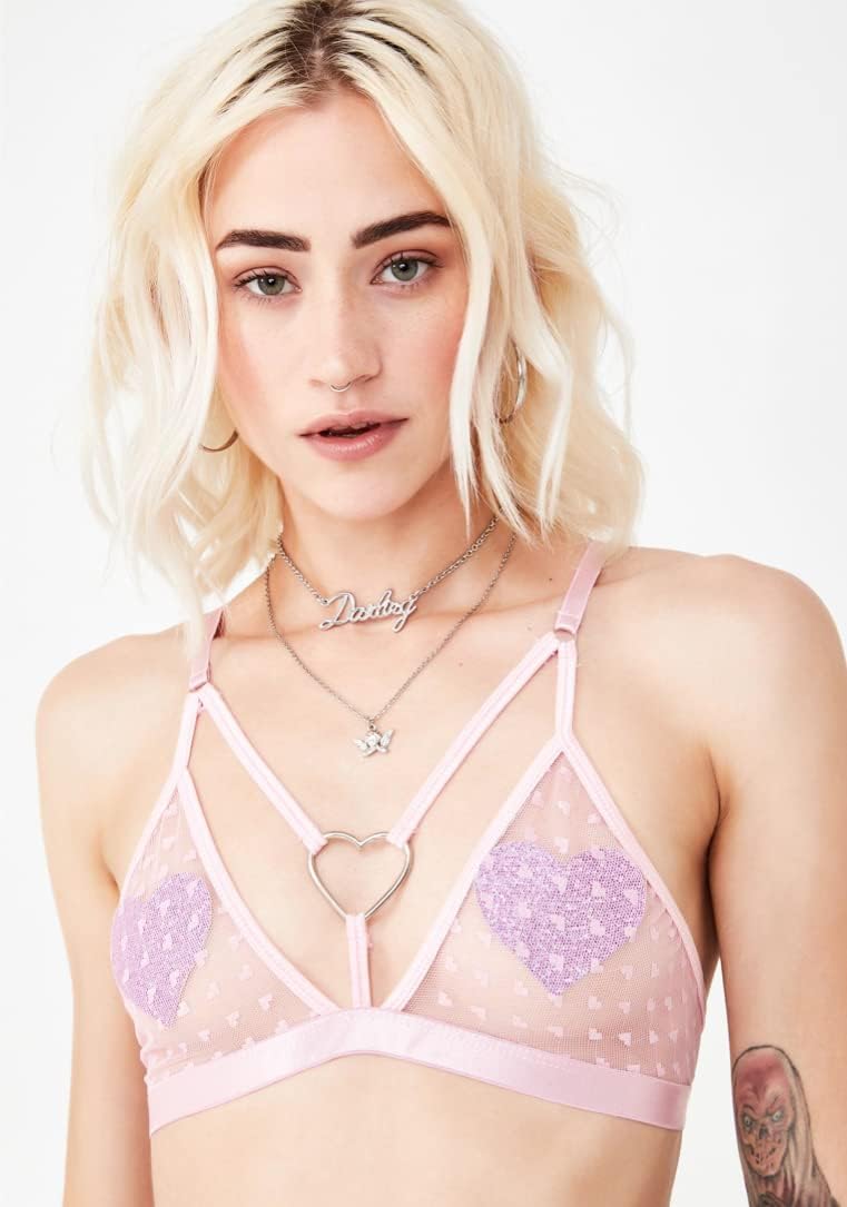 Neva Nude Iridescent Crystal Beamz Nipztix Pasties Nipple Covers for Festivals, Raves, Lingerie and More, Made in USA: Pegasus Kisses Iridescent Pink Purple Iridescent Glitter