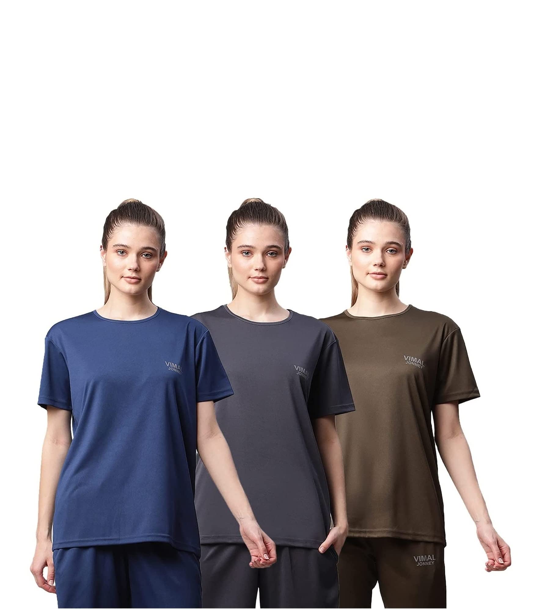 mack jonney Women's Slim Fit T-Shirt (Pack of 3)-picture-29