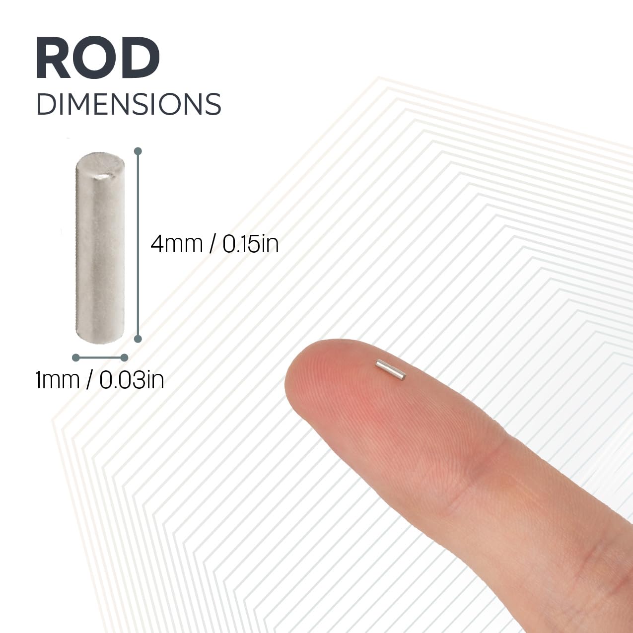 N42 Magnet de Neodimio Para Artes, Manualidades, Fabricación de Modelos, Bricolaje, Pasatiempos, Ciencia, Oficina Y Hogar - 1mm de Diámetro x 4mm de Espesor - 0.03kg - Paquete de 500