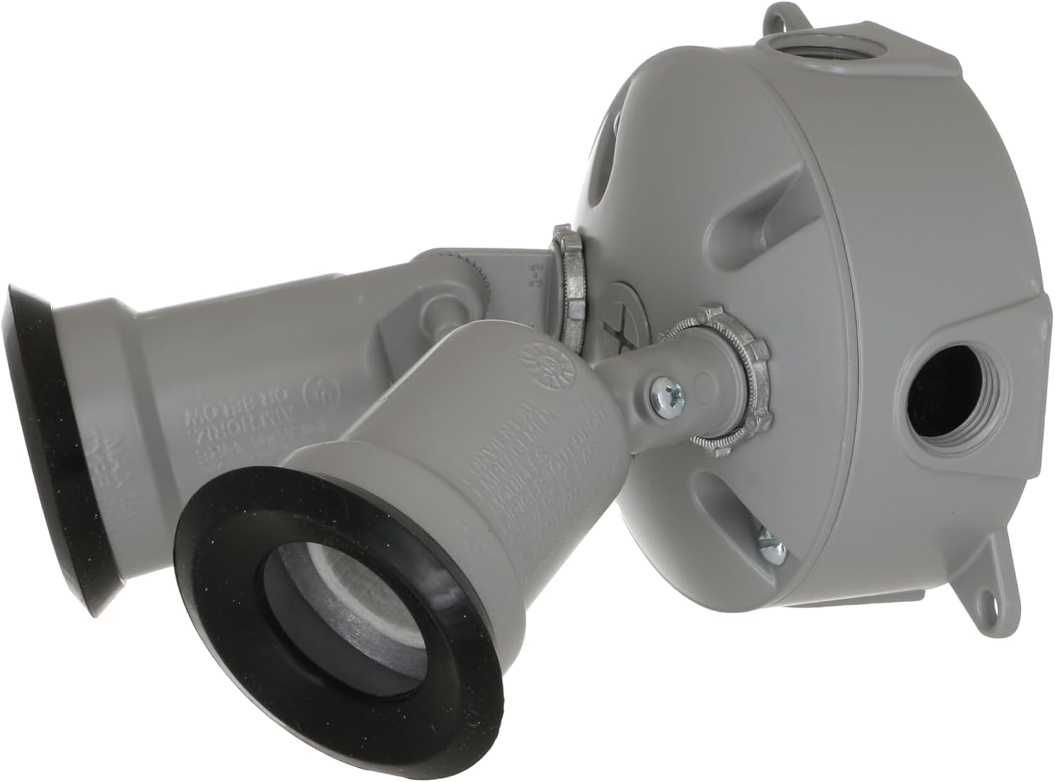 BELL 5829-5G 4 in. Round Light Weatherproof Kit for 75-150W Par38 Lamps, Includes 2-Lampholders, Box, and Cover, Gray (4-Pack)