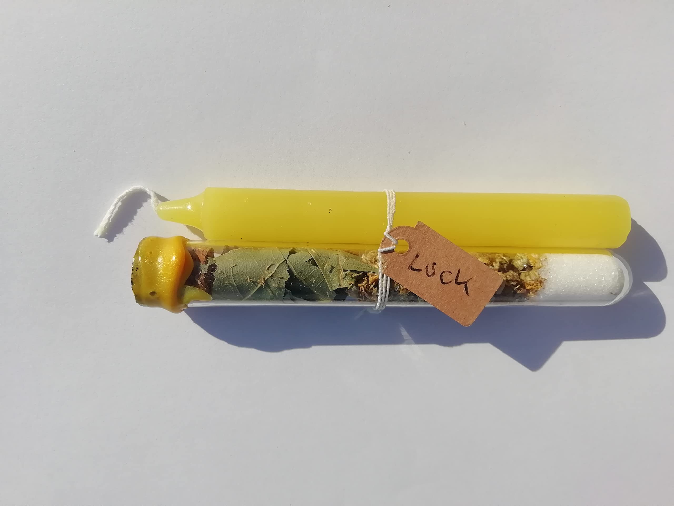 Luck Spell Set, Spell Tube and Candle