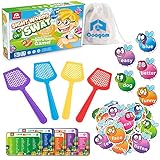 Coogam Sight Words Swat Game with 400 Fry Site Words and 4 Fly Swatters Set, Dolch Word List Phonics, Literacy Learning Reading Flash Cards Toy Games for Kindergarten,Home School Kids 3 4 5 Year Old