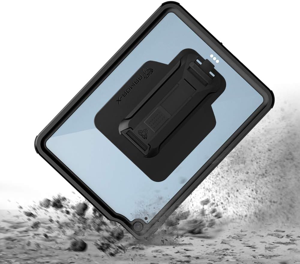 ARMOR-X IP68 Waterproof Case with Handstrap & Kickstand & X-Mount for iPad Air 4 2020 / Air 5 2022