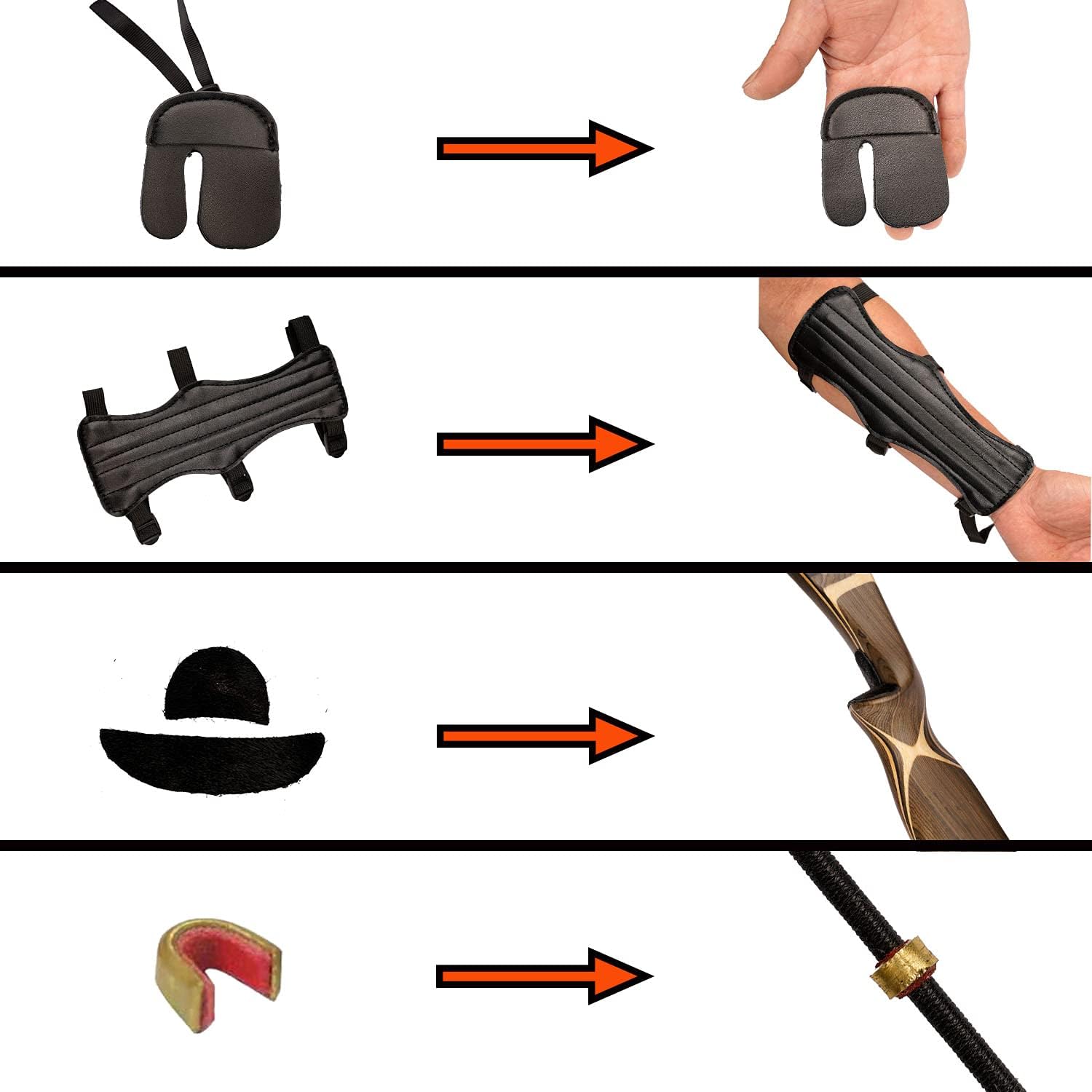 AF Archery American Longbow 62”Hunting Recurve Bow Set Archery : Sports & Outdoors