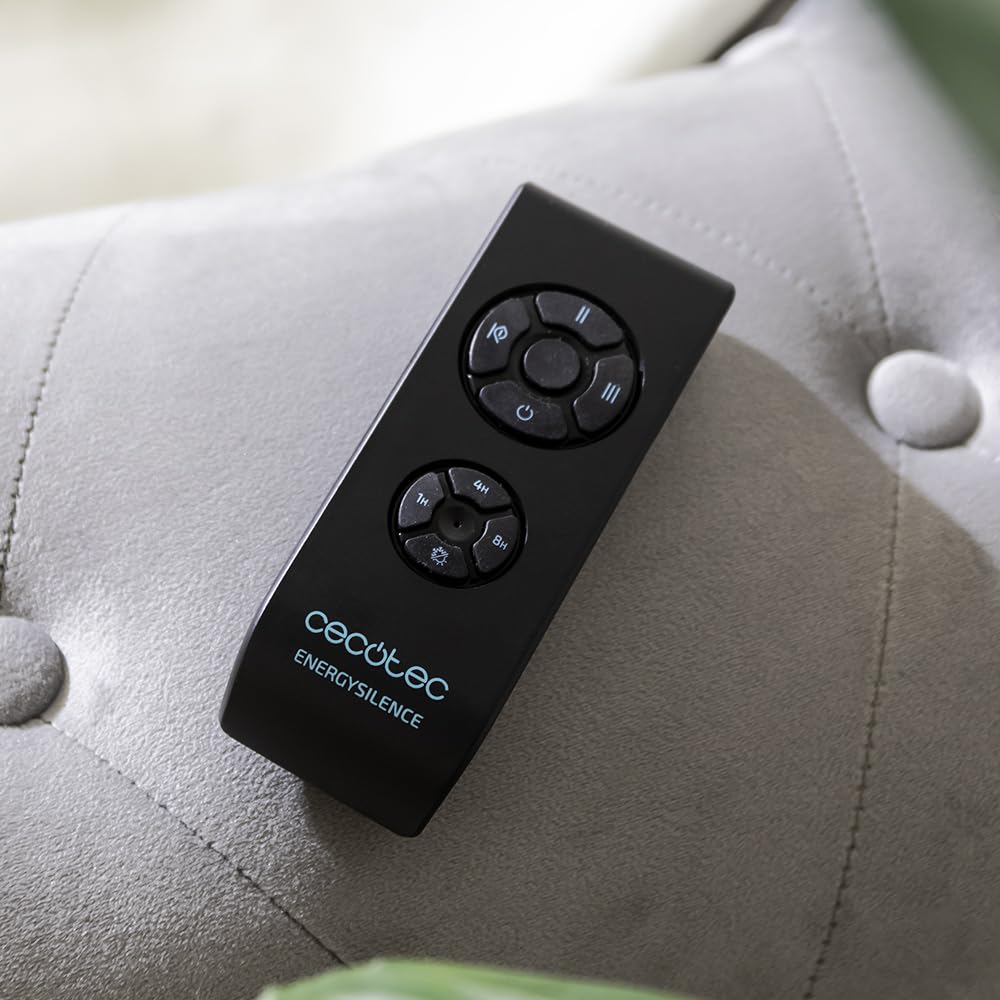 Cecotec Wentylator sufitowy EnergySilence Aero 580. Moc 65 W z mocnym silnikiem, 52” (132 cm), 3 łopatki, timer, 3 prędkości do wyboru, funkcja lato/zima, czarny/orzech
