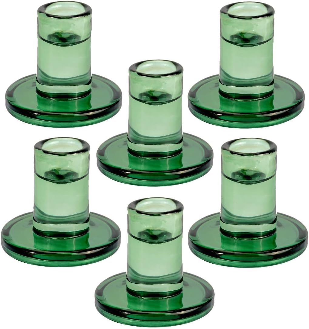 6 pcs Taper Candles + 6 pcs Candle Holders