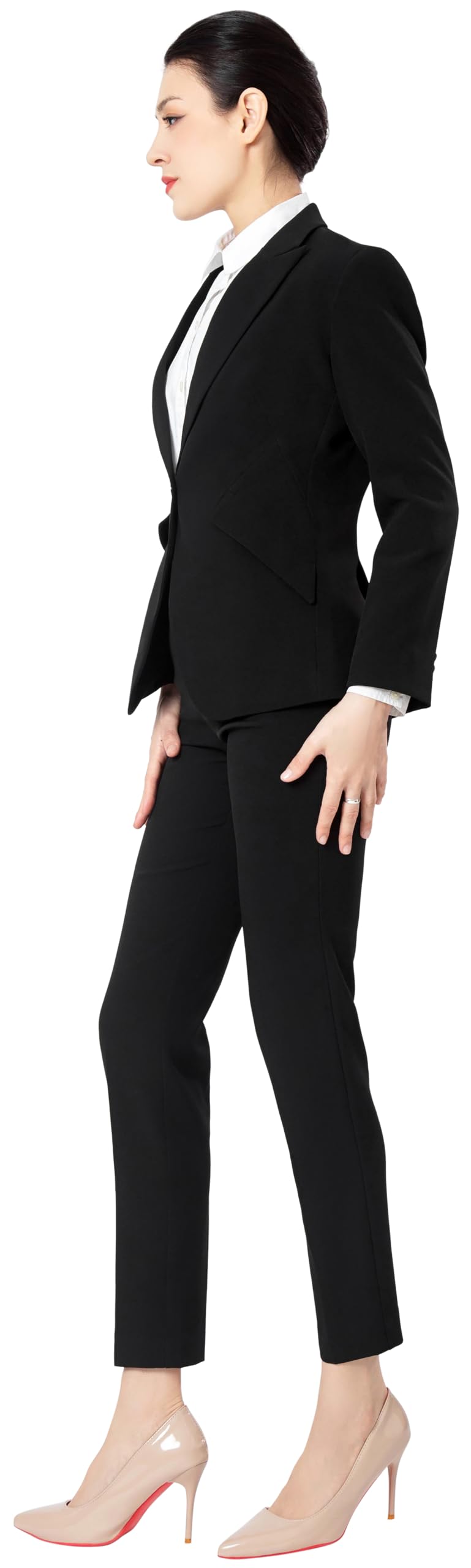 Completo Donna Blazer e Pantaloni Elegante – Tailleur Donna per Ufficio, Lavoro e Colloquio