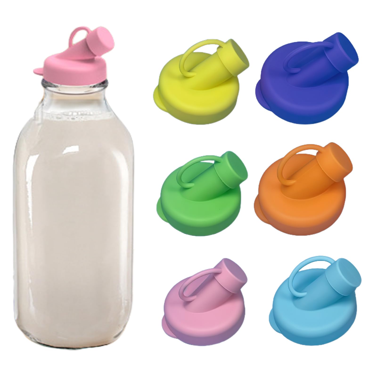 Leak Proof Silicone Milk Jars Lid Generic for Glass Bottles Preserve Freshness Food Grade Materials Silicone Milk Bottle Cover