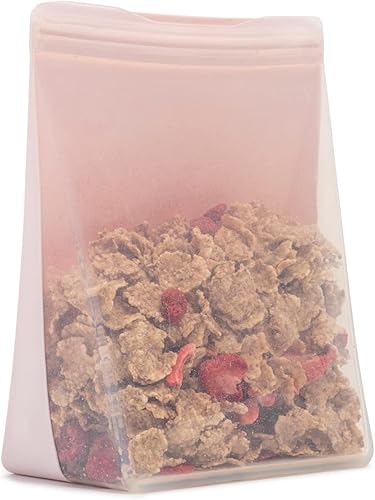 Vista 68 de W&P Porter Bolsa de almacenamiento reutilizable de silicona, sándwich (36 onzas de pie), pizarra, recipiente de almacenamiento de alimentos, apto