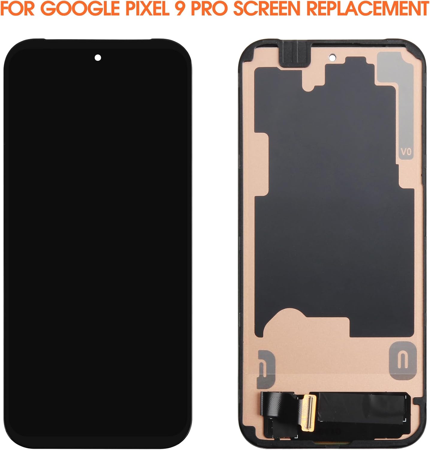 INCELL for Google Pixel 9 Pro LCD Screen Replacement for Google Pixel 9 Pro LCD Display GR83Y, GEC77, GWVK6 Screen Touch Digitizer Assembly Repair Part with Frame