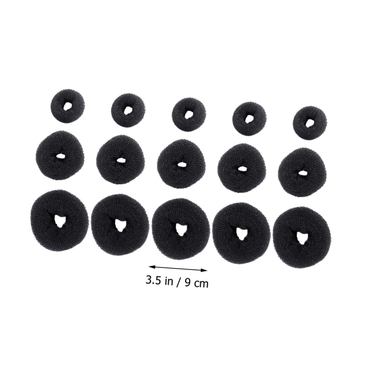 FRCOLOR 45 Stück Haartrockner Haarknoten Schwamm Dutt Haar Donut Shaper Dutt Maker Für Haare Lametta Werkzeug Donut Dutt Shaper Socke Dutt Ring Style Dutt Maker Haar Donut Großer Ring