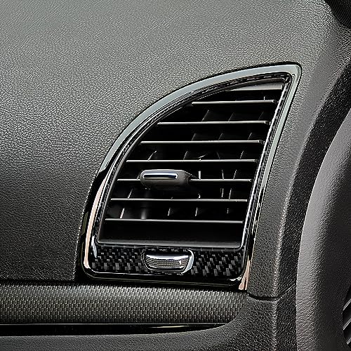 Image of Car Air Vent Outlet Cover Decals for 2011 2012 2013 2014 Chrysler 300 / 300C / 300S / Limited /Base Accessories Carbon Fiber Interior Stickers